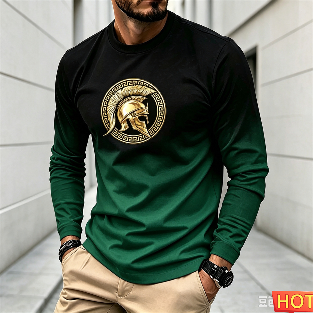 Winter Sun Clothing - Herfst-winter heren T-shirt met lange mouwen
