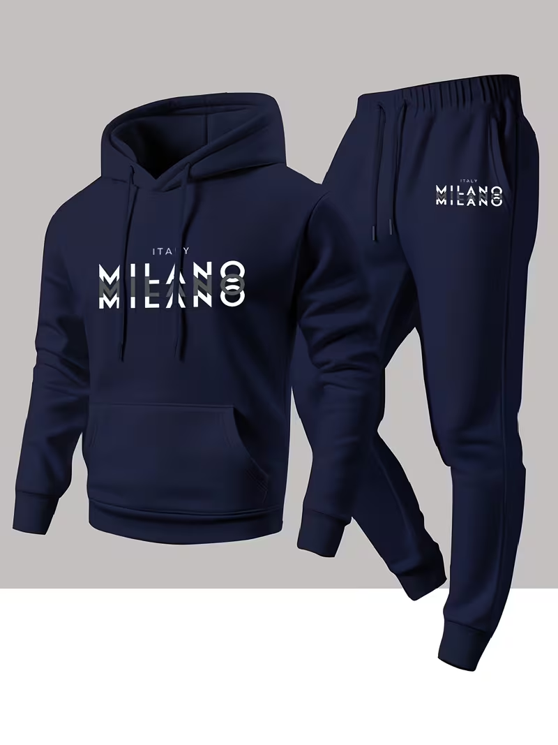 Winter Clothing Hoodie - Heren Hot Selling Mode Letterprint Set