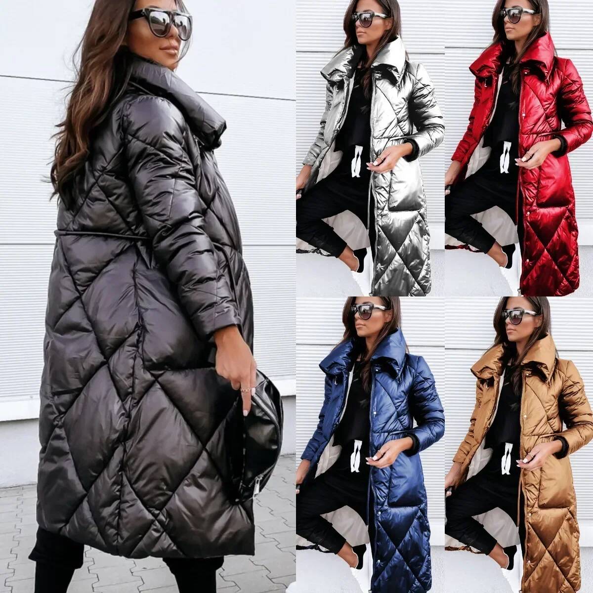Winter Clothing Taiwan - Nieuwe revers dameskleding donskatoenen jas top