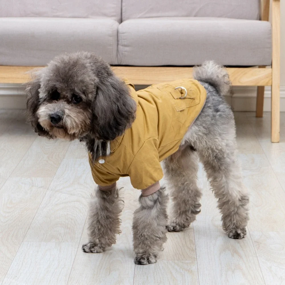 Winter Clothing Hiking - Winterjas voor honden met capuchon, dikke,