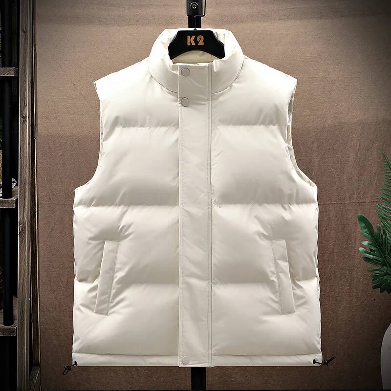 Winter Clothing Taiwan - Mannen katoenen vest puffer mouwloze jas