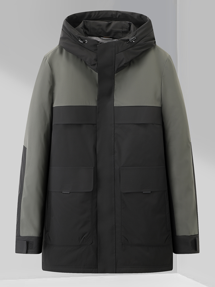 Winter Clothing Brand Names - Modieus casual herenjack met kleurblokken, trendy