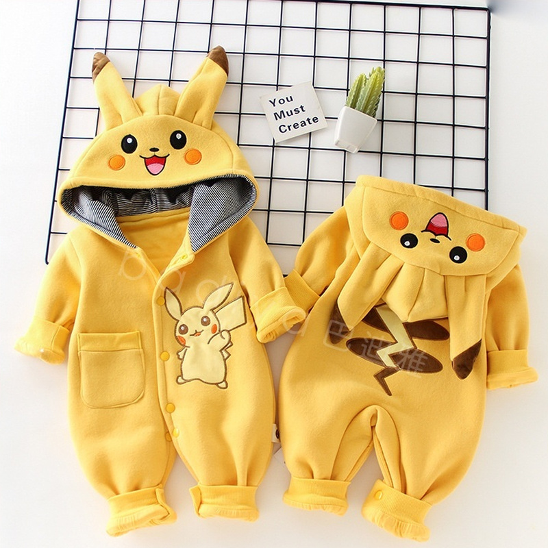 Winter Clothing 1 Year Old - Cartoon Pocket Monsters Baby Pyjama Pasgeboren