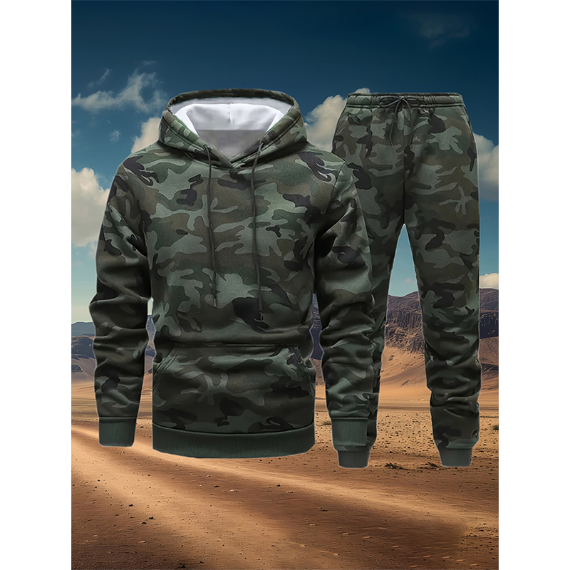 Winter Clothing Hoodie - Herfst Camouflage 3D Print Hoodies Broek