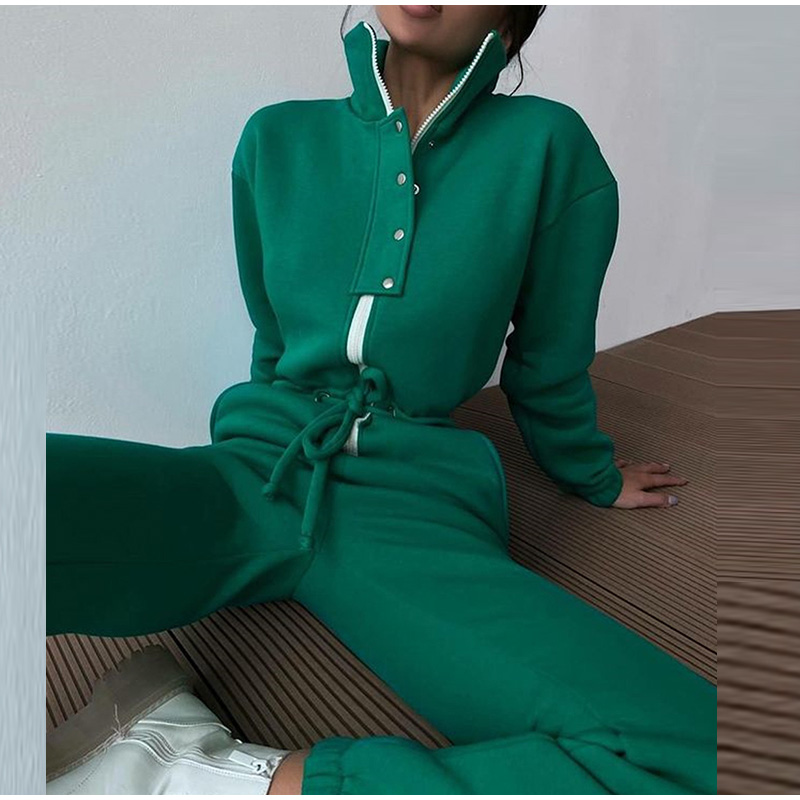 Winter Clothing Sales - Casual Stand Kraag Jumpsuits Vrouwen Herfst