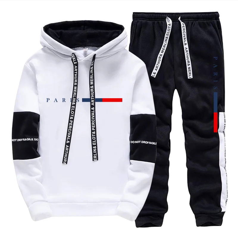 Winter Clothing Hoodie - Herenset/Hoodie/Broek Parijse Mode Herfst Winter Casual