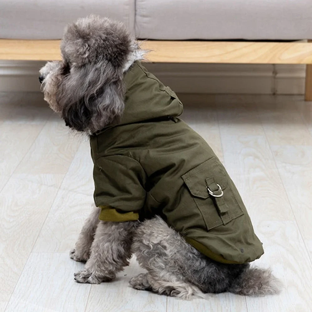 Winterjas voor honden met capu - Winter Clothing Hiking recensie en prijs