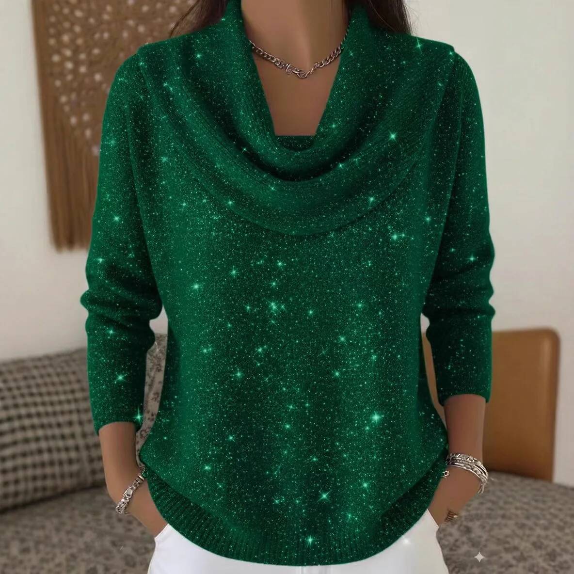 Mode-pailletten gebreide trui  - Winter Clothing Taiwan recensie en prijs