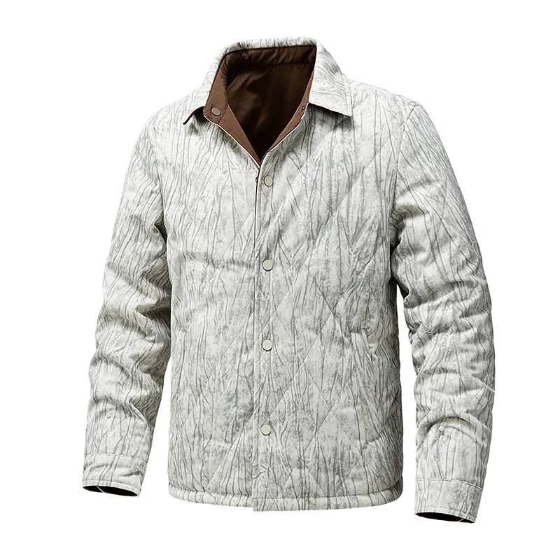 Herentrui met grote retro-prin - Winter Clothing Taiwan recensie en prijs