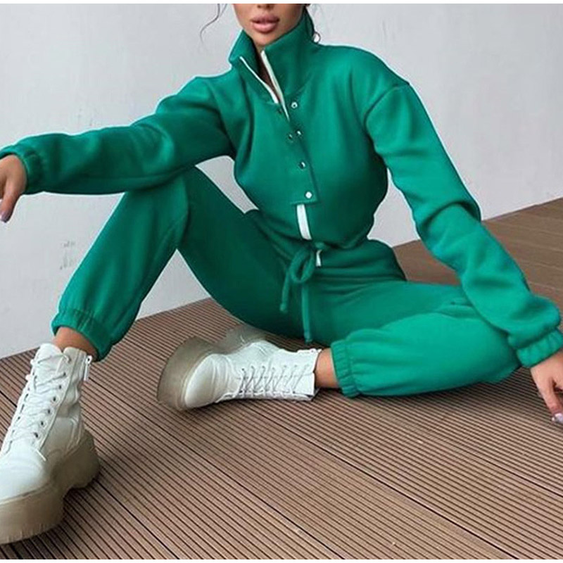 Casual Stand Kraag Jumpsuits V - Winter Clothing Sales recensie en prijs